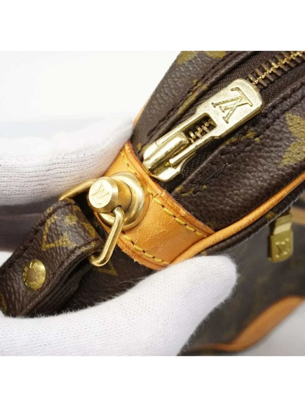 Louis Vuitton Clutch Monogram Marly Dragonne GM Brown